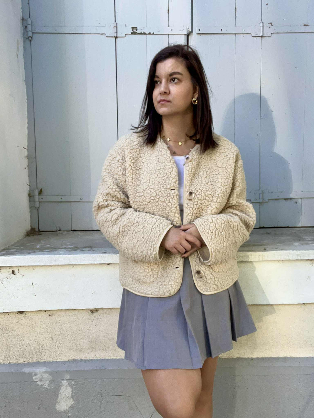 Veste moumoute MARINE